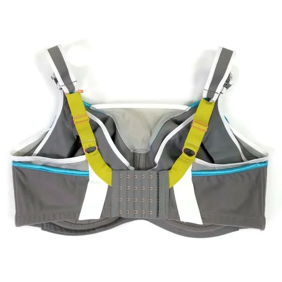 Cake Maternity Lemon Zest Gray Underwire Sports Nursing Bra Size 38H NWT